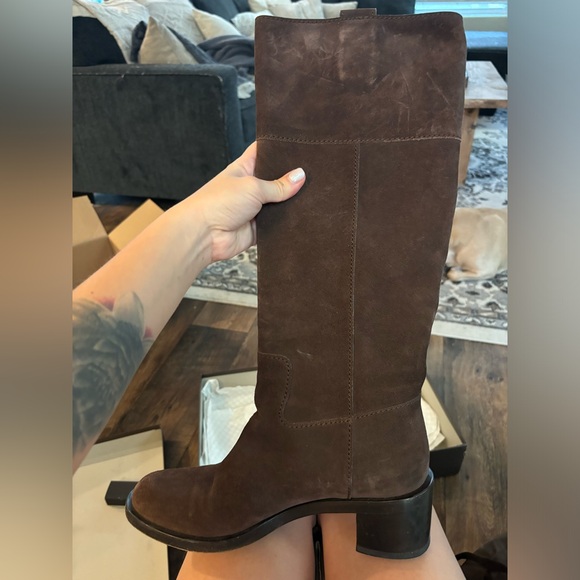 Gucci Suede knee-High Riding Boots Women’s 9.5 - Picture 10 of 12